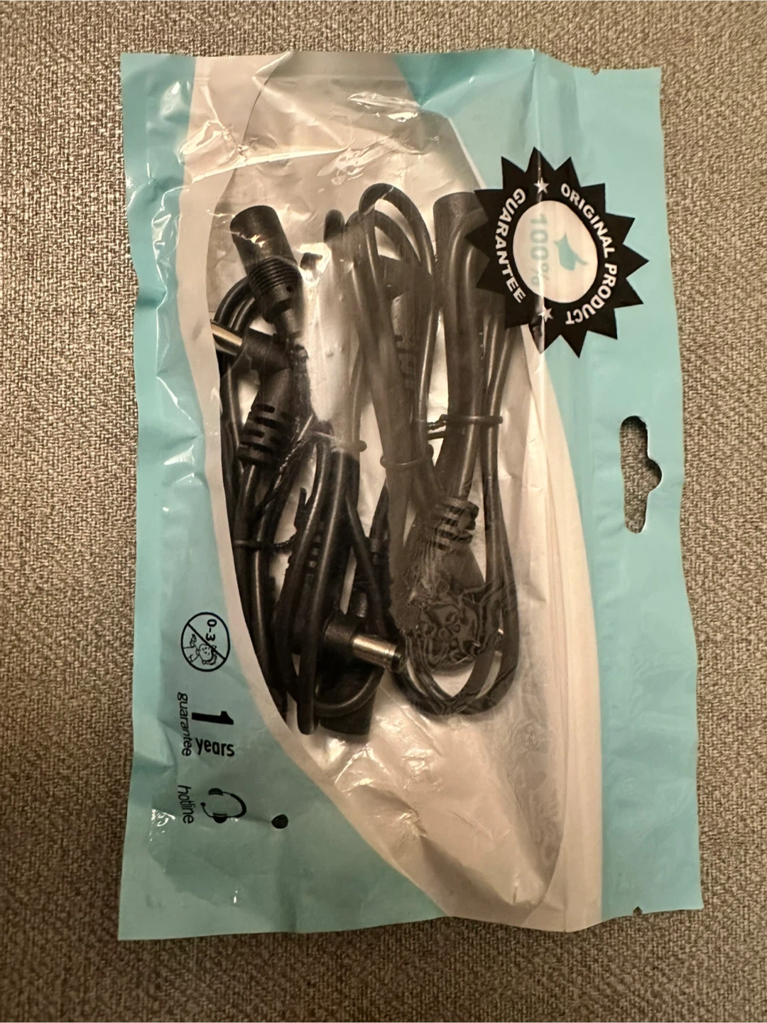 4pcs 0.5m Right Angle DC Cable
