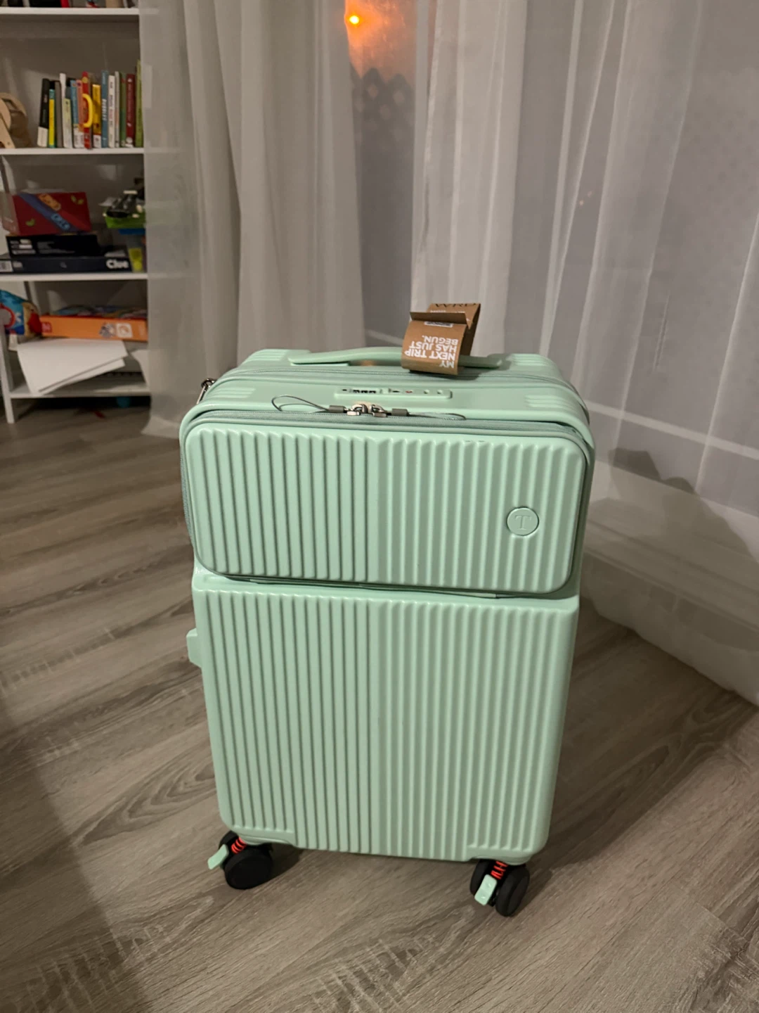 Mint Green Travel Carry-On Suitcase