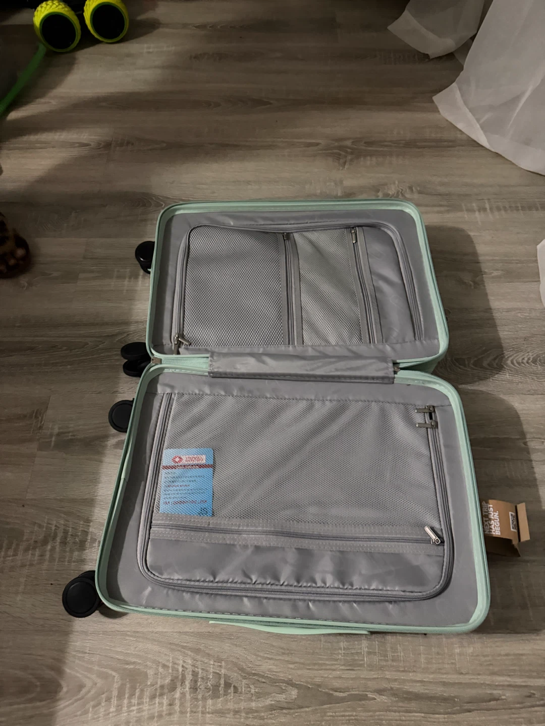 Mint Green Travel Carry-On Suitcase - photo 3