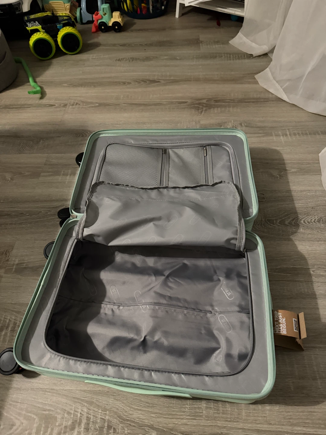 Mint Green Travel Carry-On Suitcase - photo 4