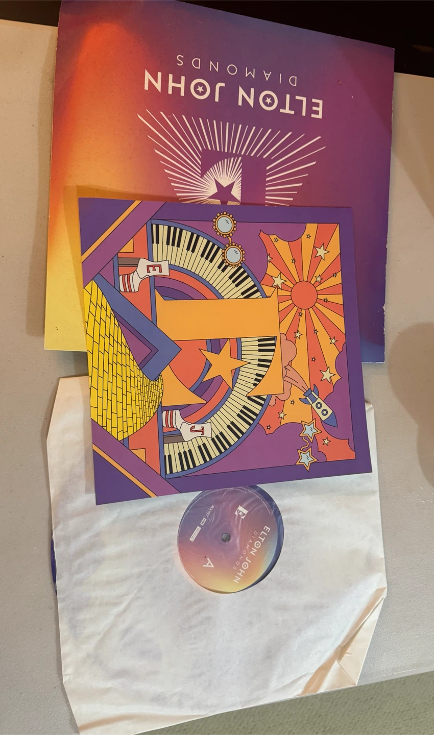 Elton John Diamonds Vinyl Record