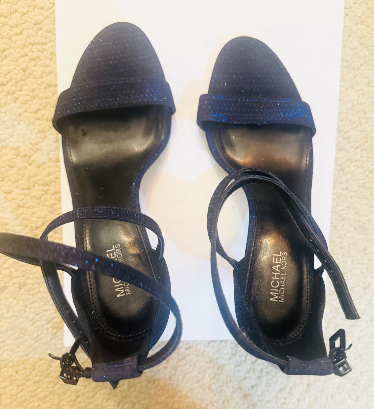 Michael Kors Women's Sparkly Navy Heels