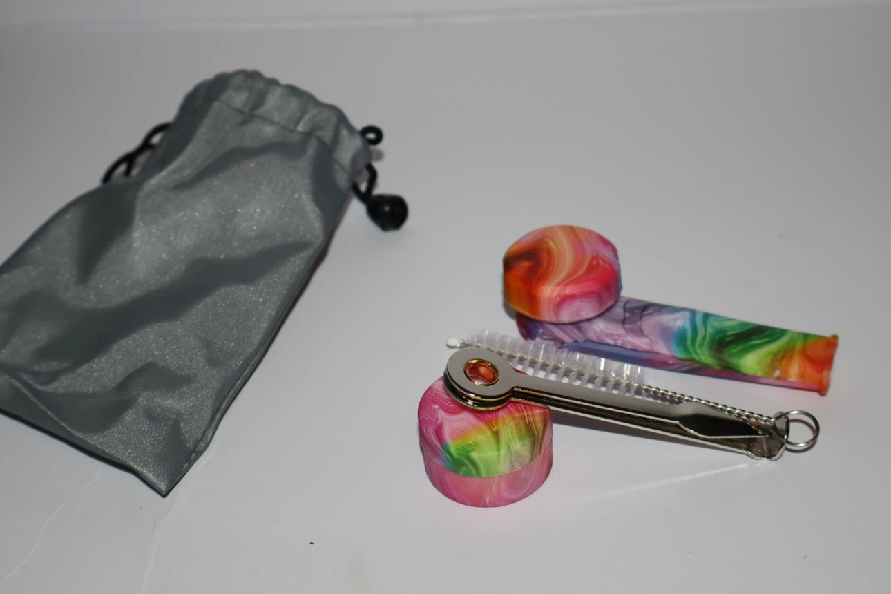 Tie Dye Silicone Pipe Set with Accessories - photo 3