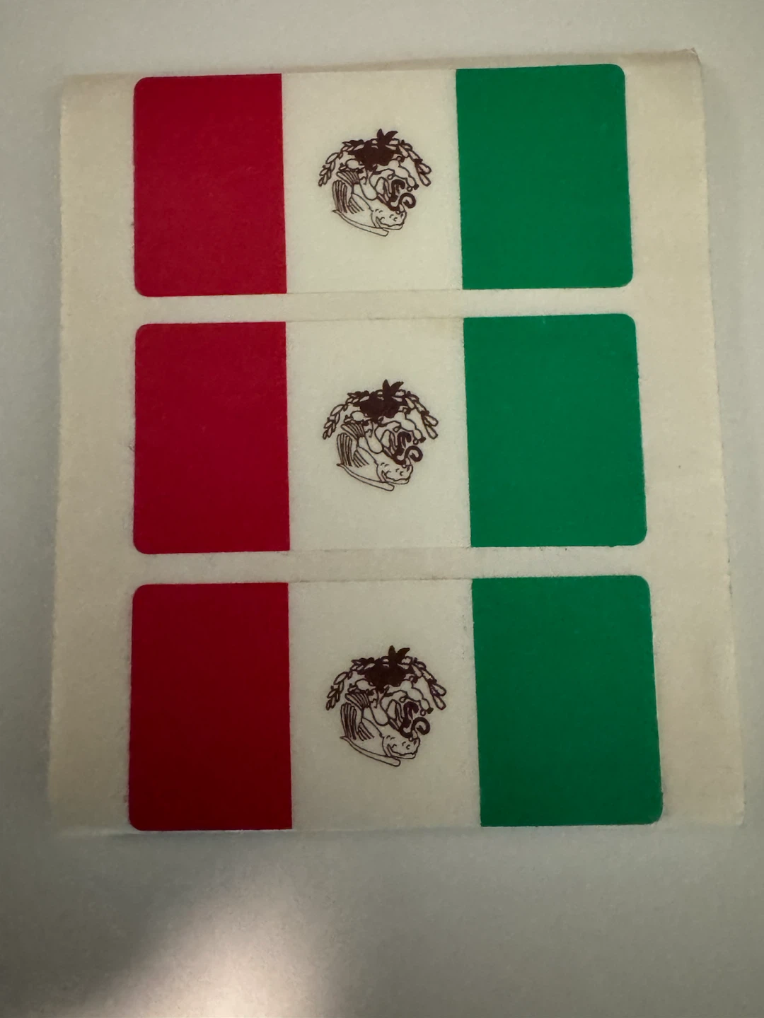 Mexican Flag Adhesive Stickers