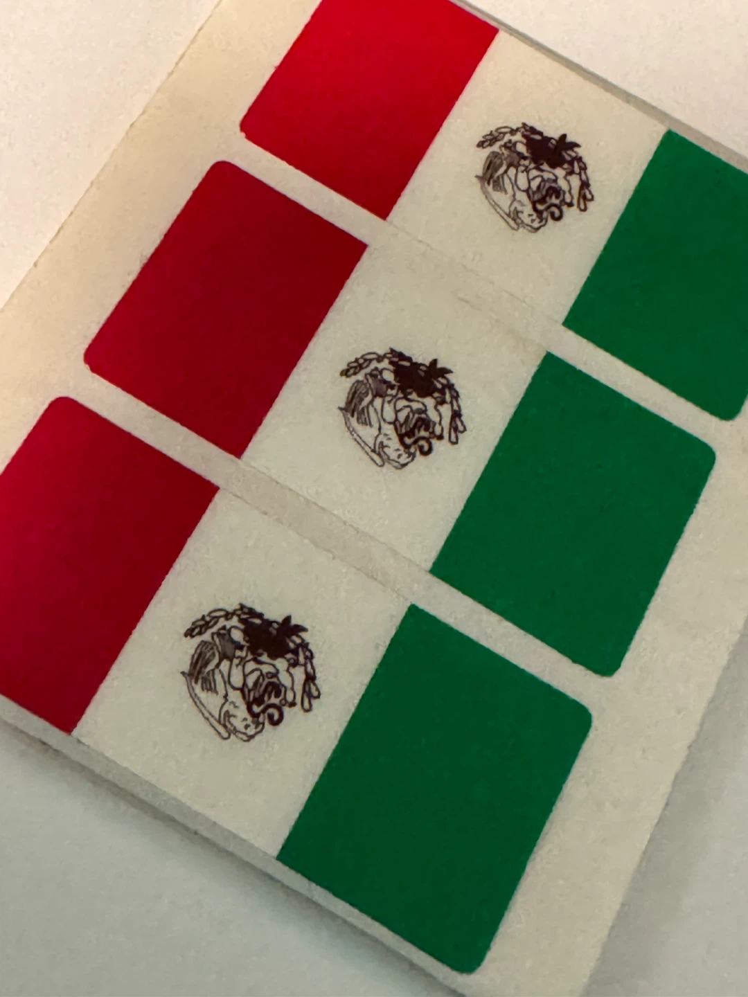 Mexican Flag Adhesive Stickers - photo 2