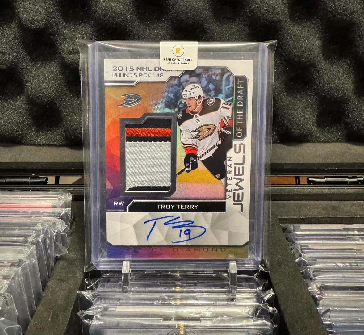 2015 NHL Draft Troy Terry Autographed Patch Card