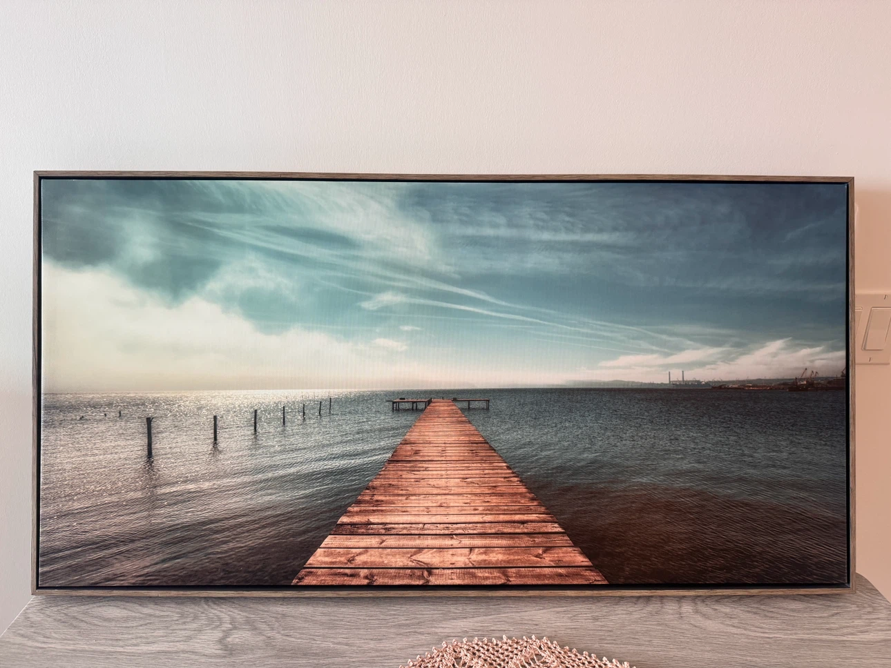 Framed Wall Art - Pier Scene