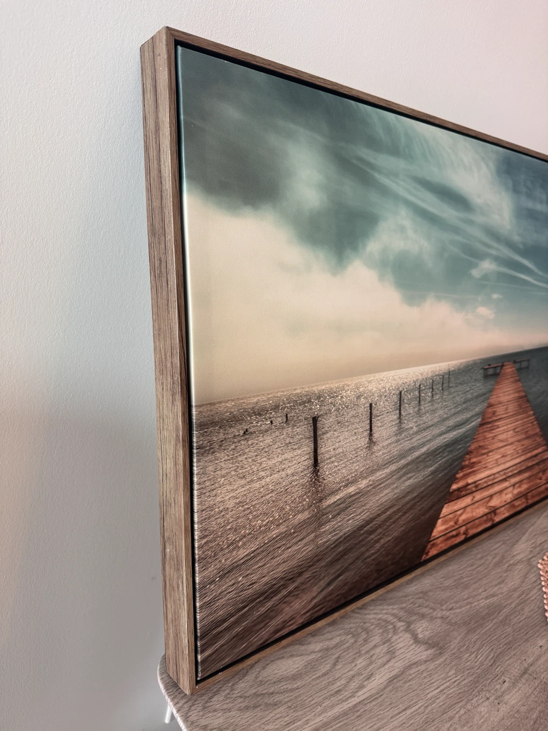 Framed Wall Art - Pier Scene - photo 2