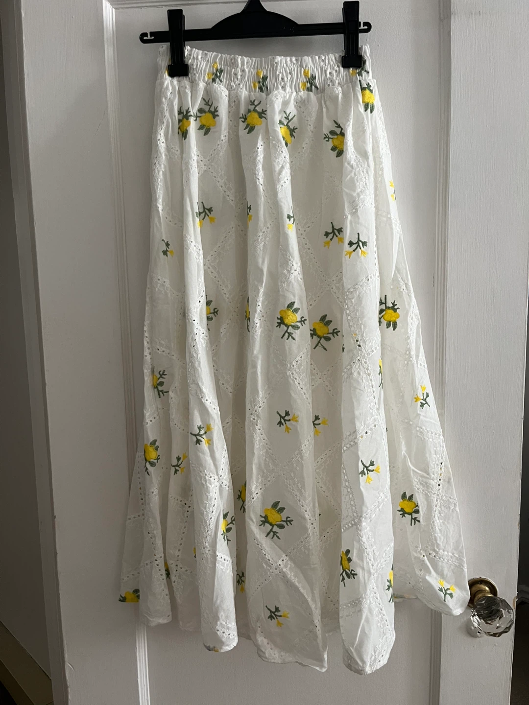 Yellow Tank Top and Skirt Set