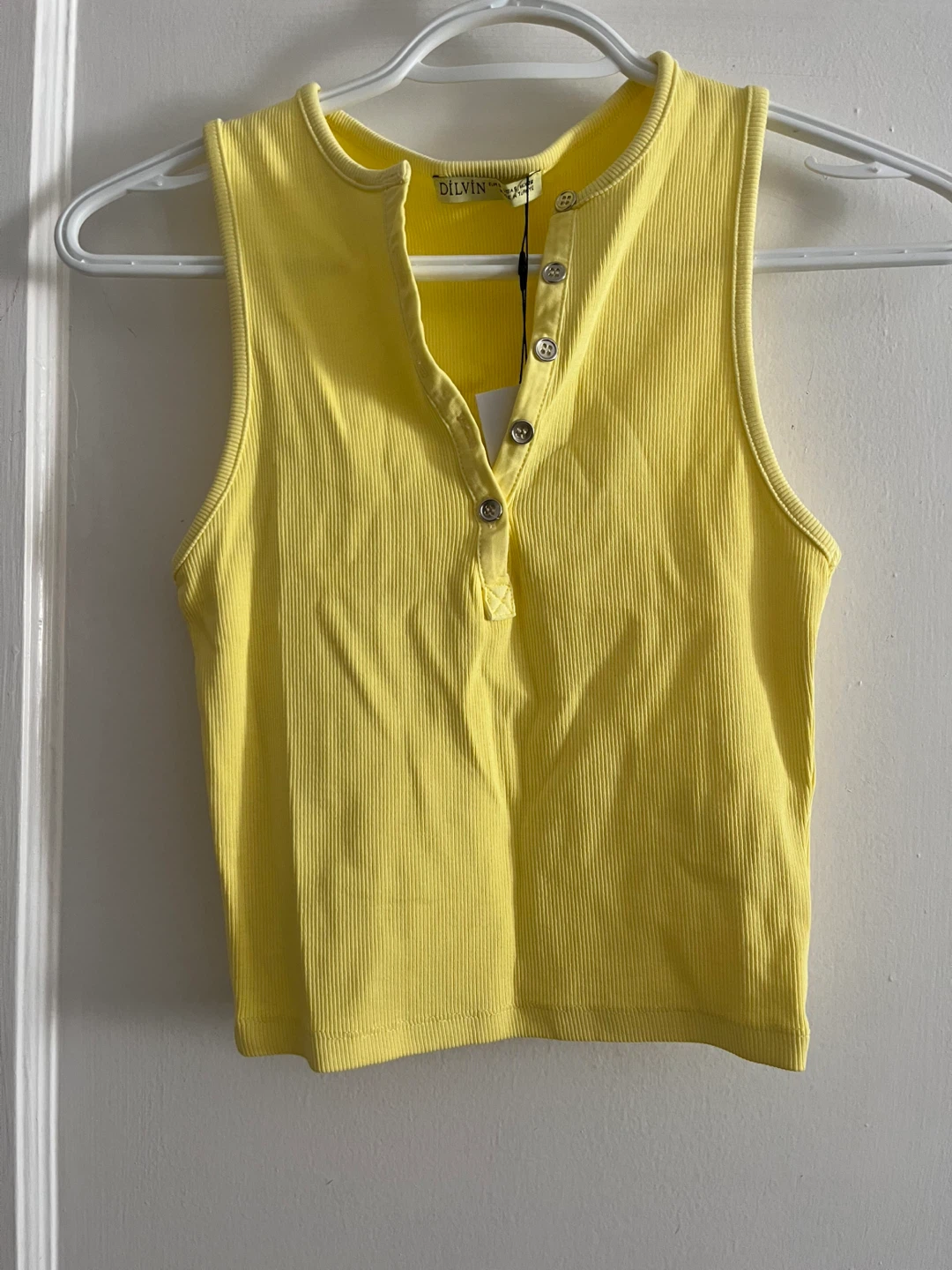 Yellow Tank Top and Skirt Set - photo 2