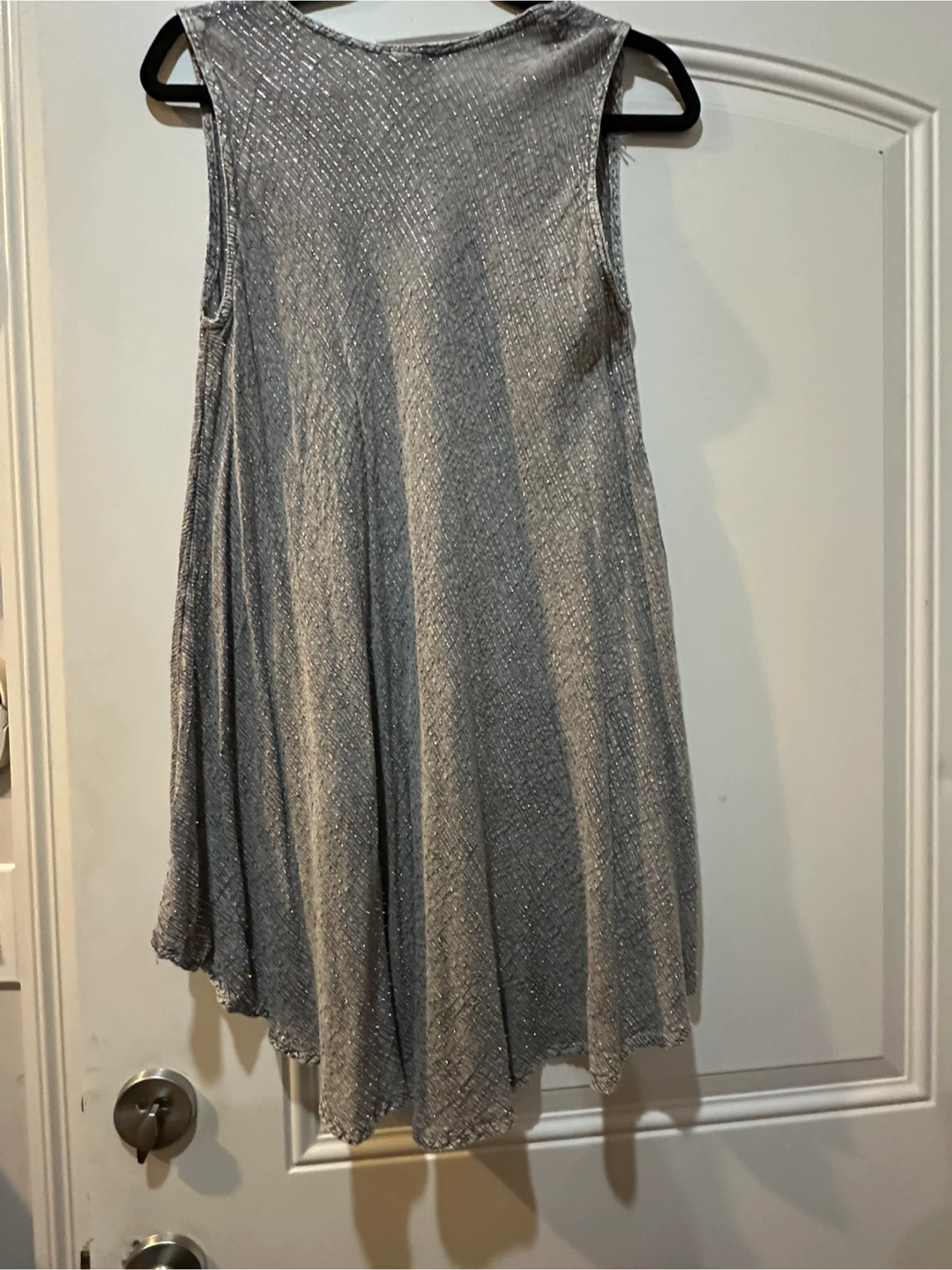 Shiva Fashions Silver Spiral Sleeveless Dress - photo 4