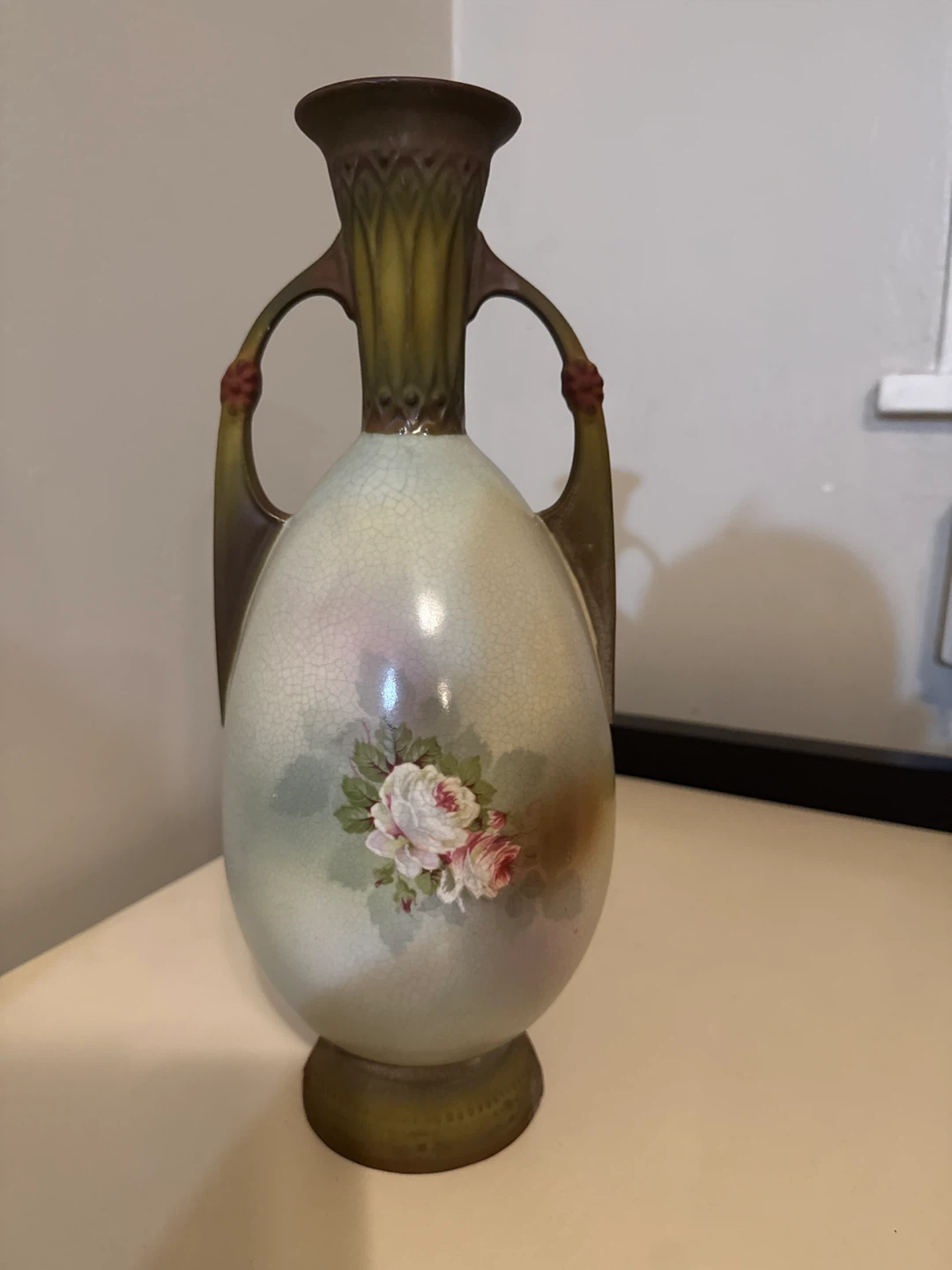 Royal Wettina Austria Hand Painted Rose Vase - photo 2