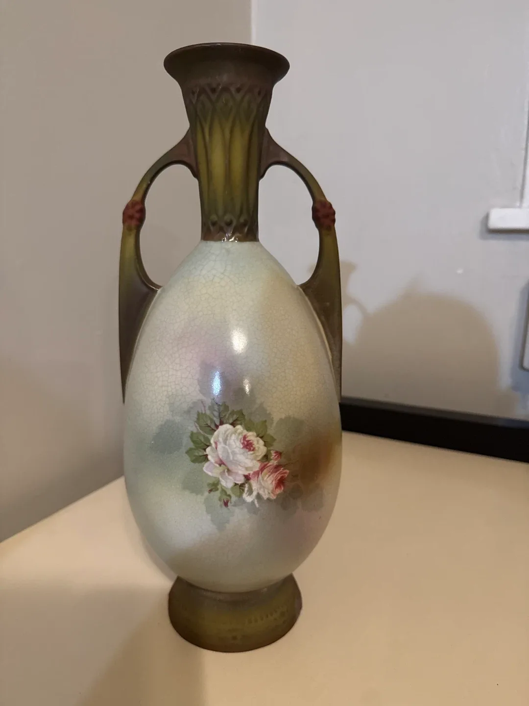 Royal Wettina Austria Hand Painted Rose Vase - photo 2