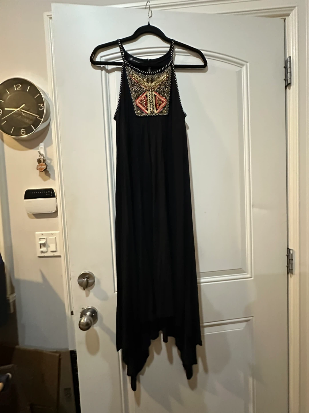 INC International Concepts Beaded Black Dress