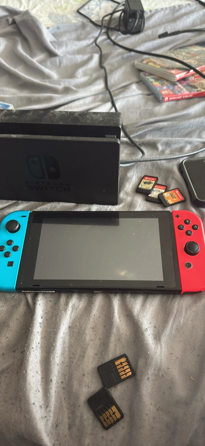 Nintendo Switch Console with Games - photo 2