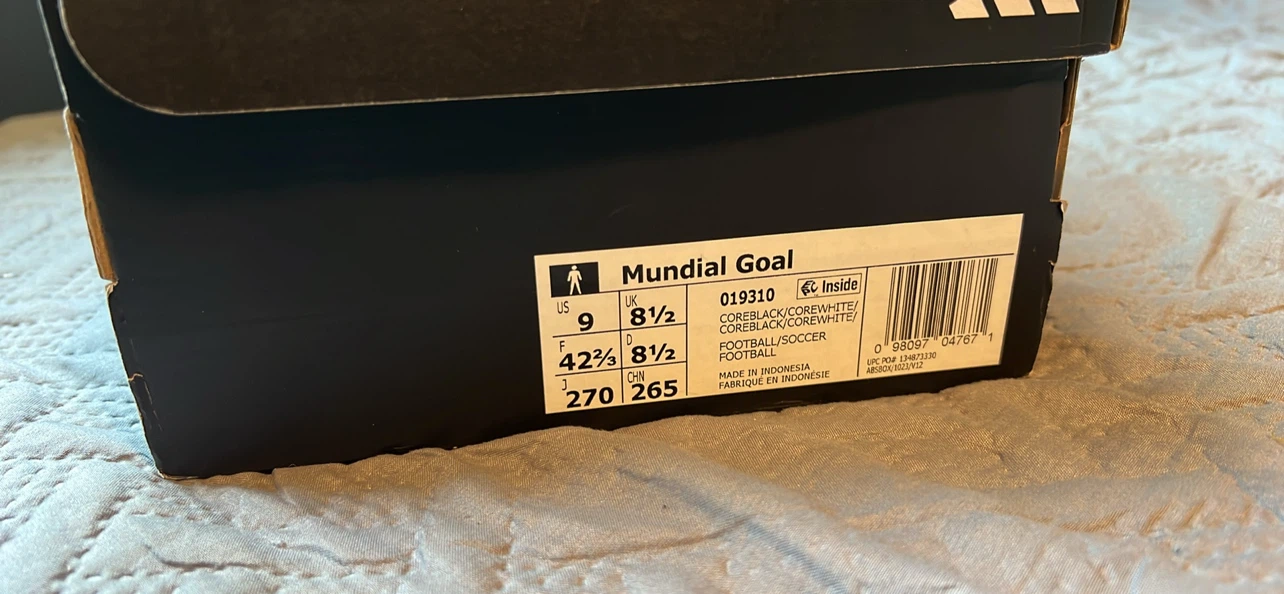 adidas Copa Mundial Indoor Soccer Shoes Size 9 - photo 2