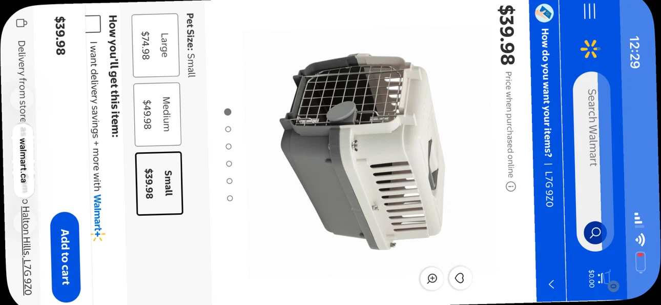 Pet/ dog carrier & crate