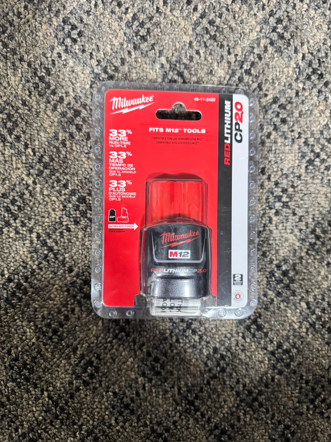Milwaukee M12 REDLITHIUM CP2.0 Battery