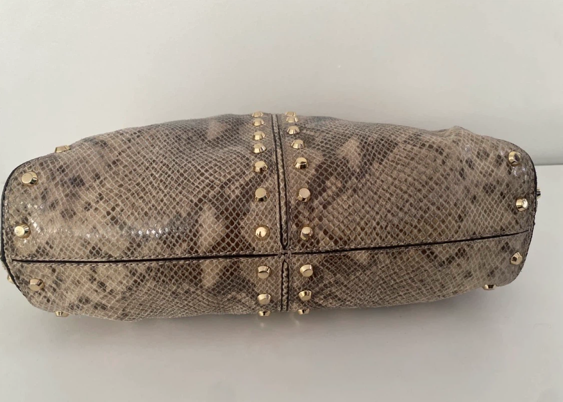 Michael Kors Snakeskin Studded Tote Bag - photo 4