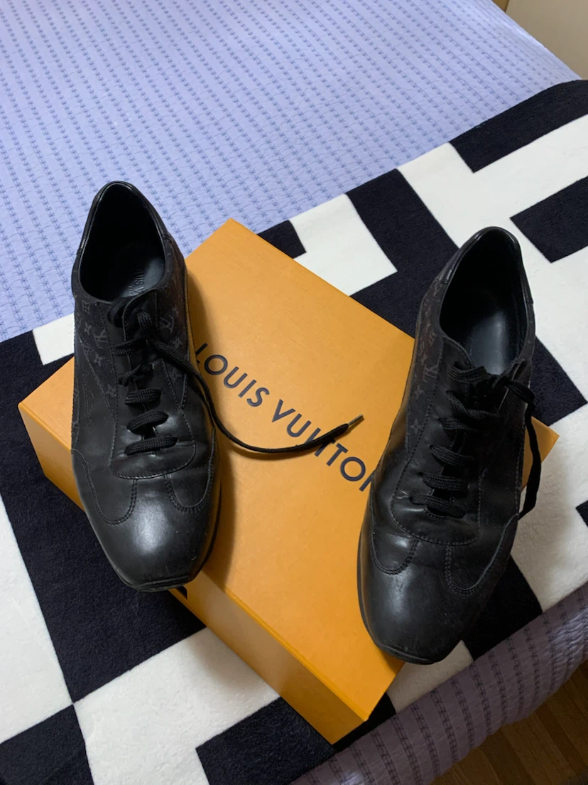 Louis Vuitton Black Monogram Sneakers