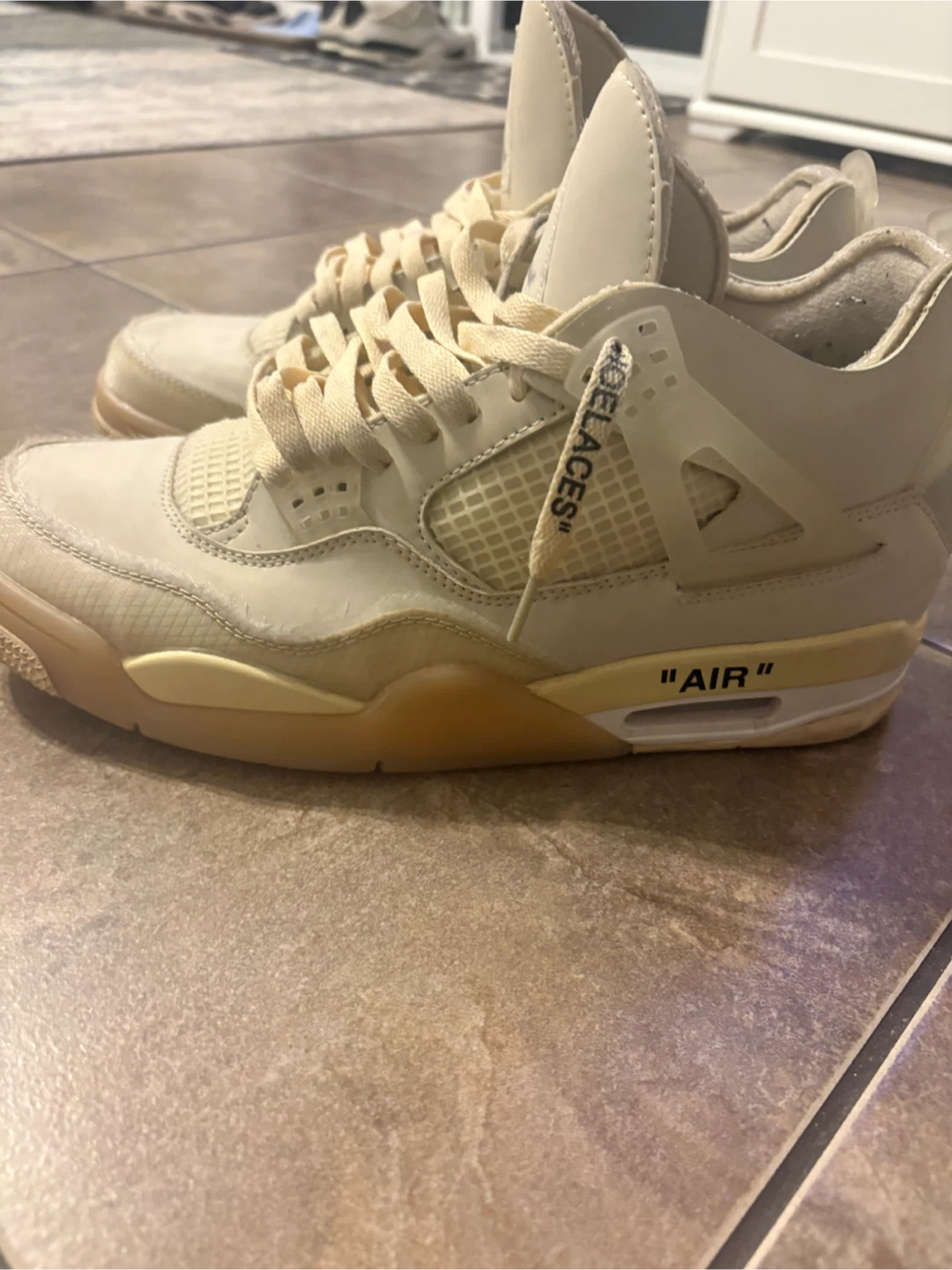 Nike Air Jordan 4 Off-White Sail, US 12.5