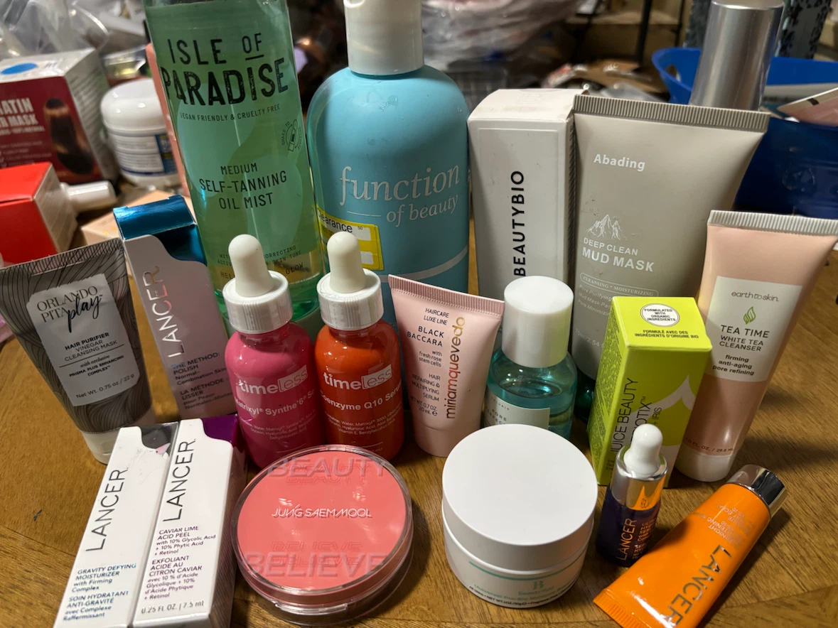 NEW-38 pcs-Assorted Skincare and Haircare Lot