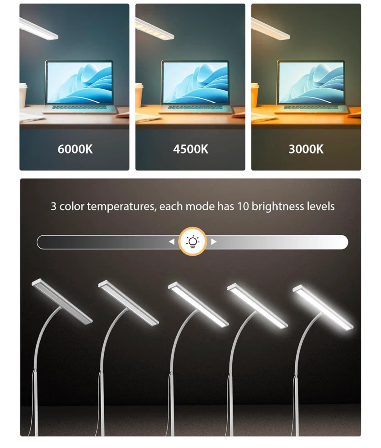 iFalarila 160 LED Clamp Desk Lamp - photo 2