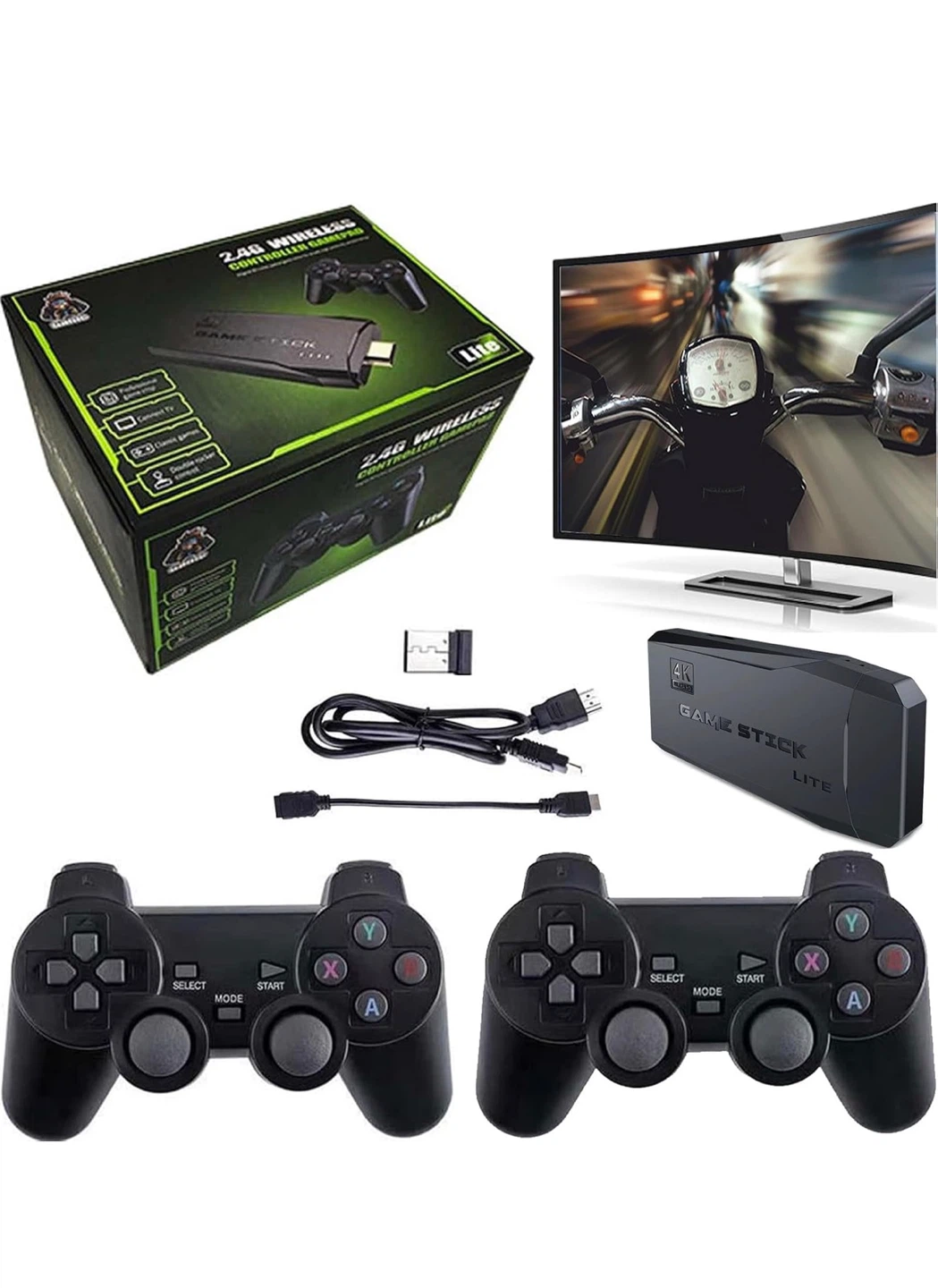 4K Ultra HD Game Stick Lite with Wireless Controllers - photo 2