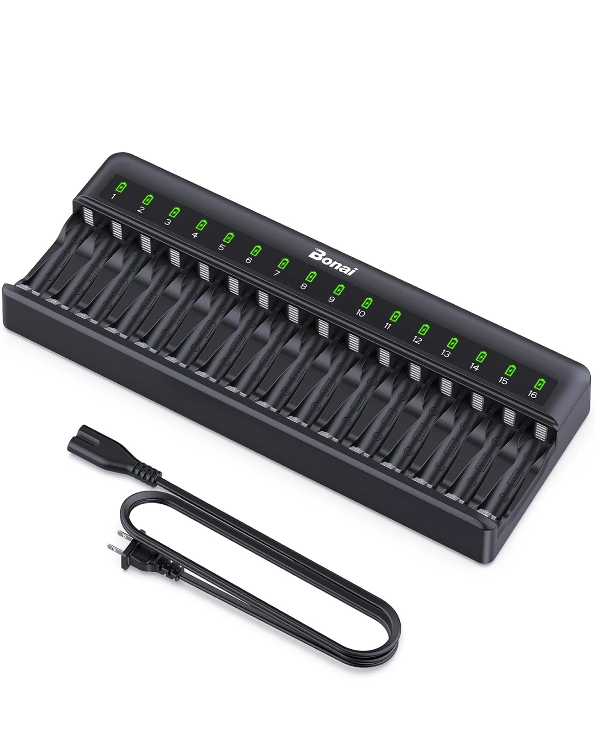 Bonai 16-slot AA and AAA Battery Charger