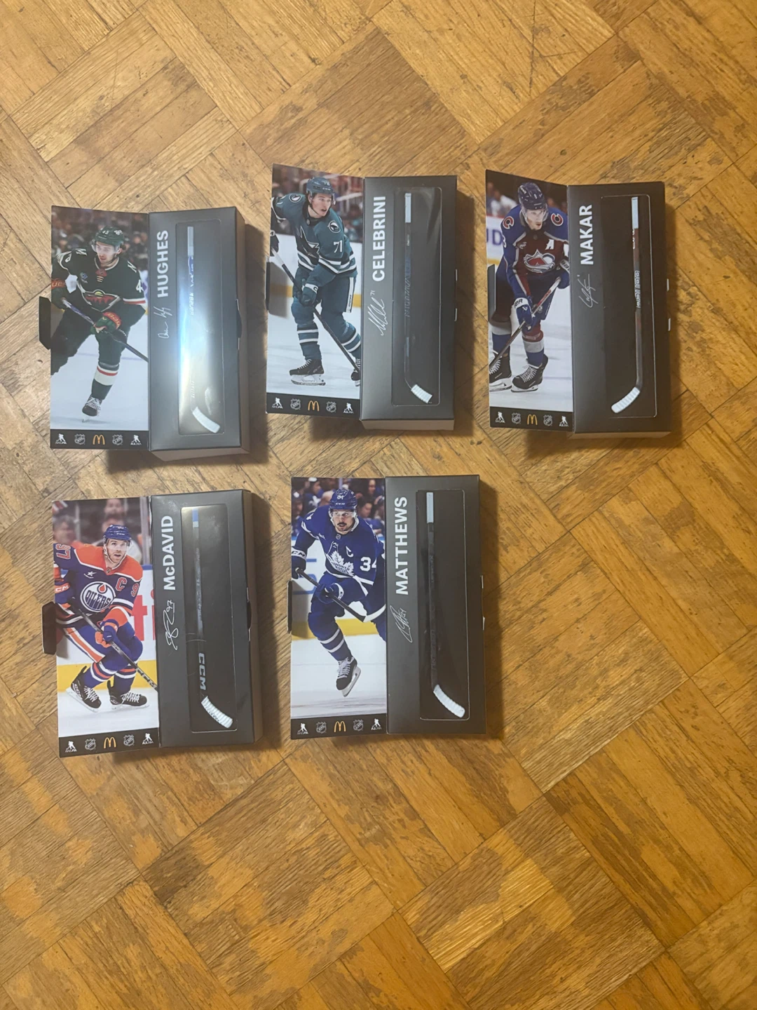 Set of 5 McDonald's NHL Star Sticks - photo 2
