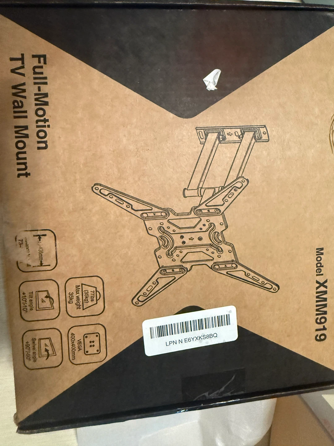 Full-Motion TV Wall Mount Model XMM919
