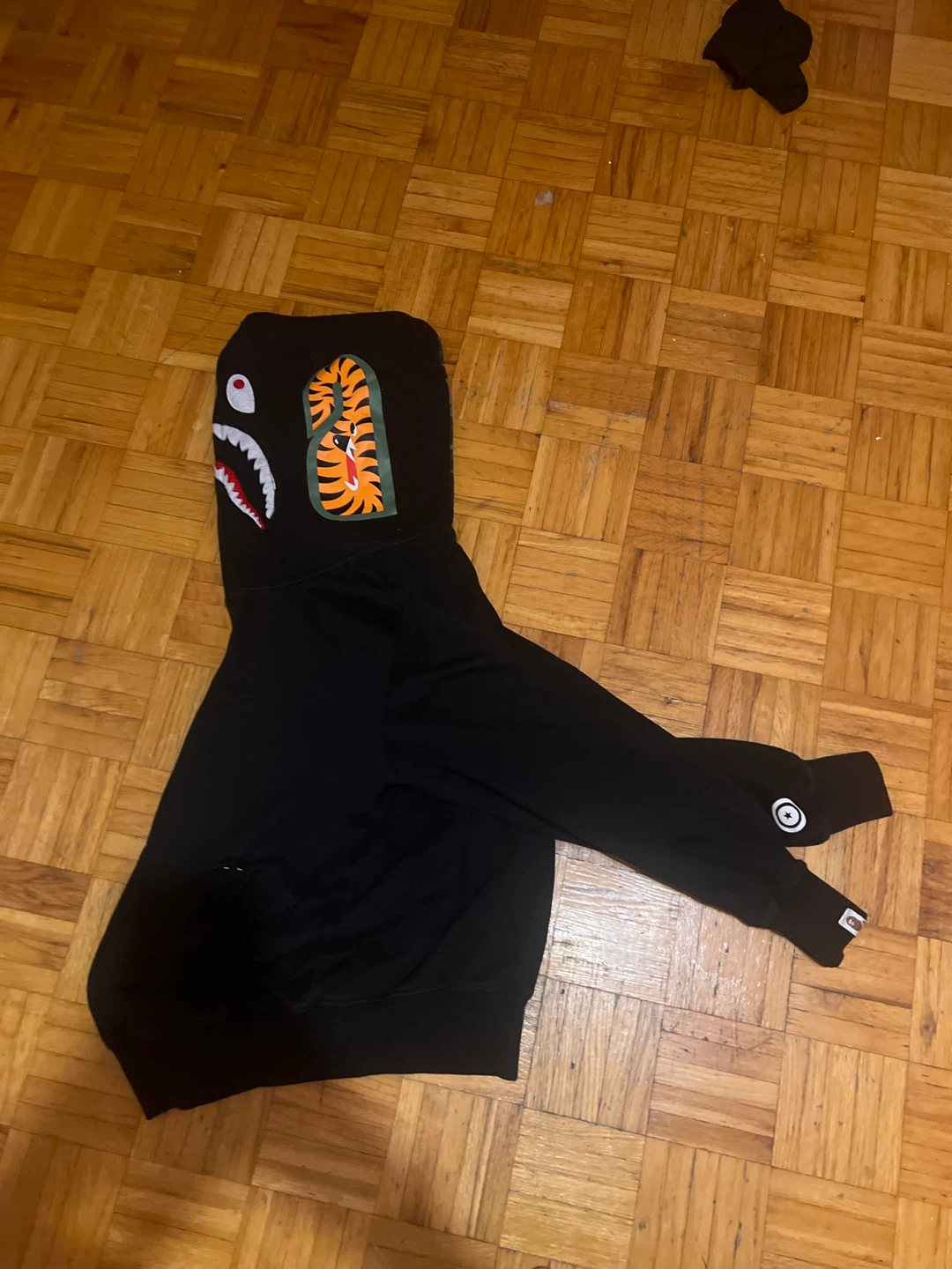 A Bathing Ape Shark Hoodie Black - photo 3