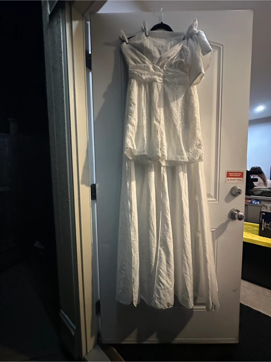 White sequin romper skirt - photo 3