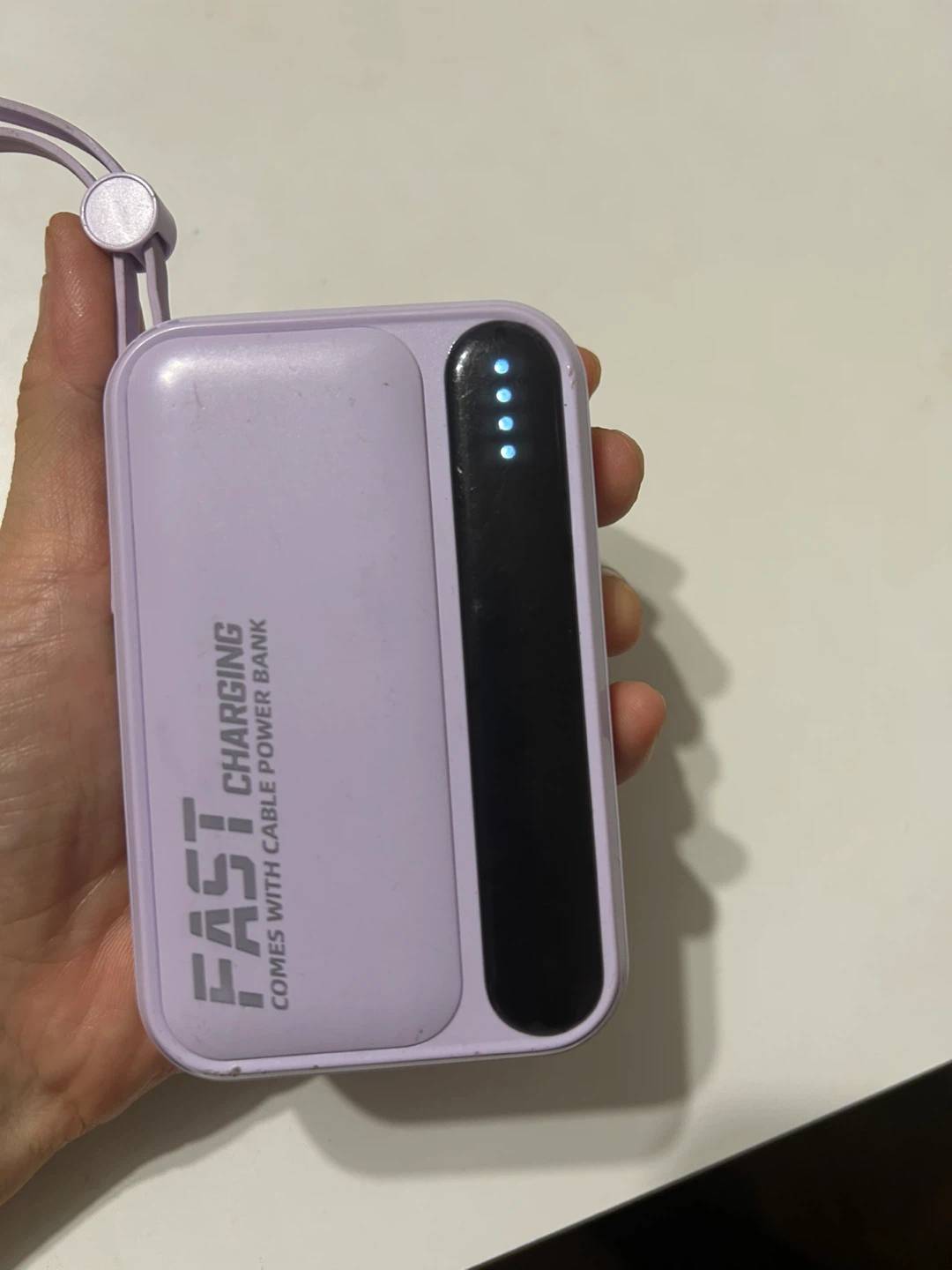 Purple Power Bank 5000mAh with Cables - photo 4