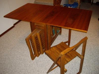 Teak table with Chairs - photo 2