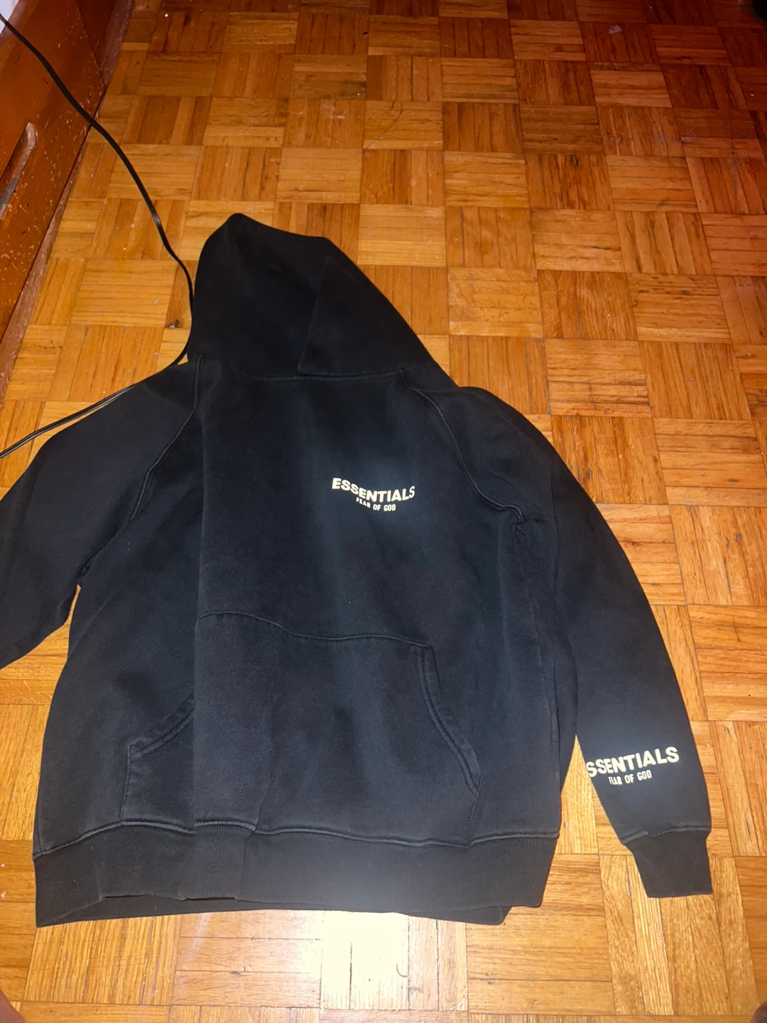 Essentials Fear of God Black Hoodie - photo 3