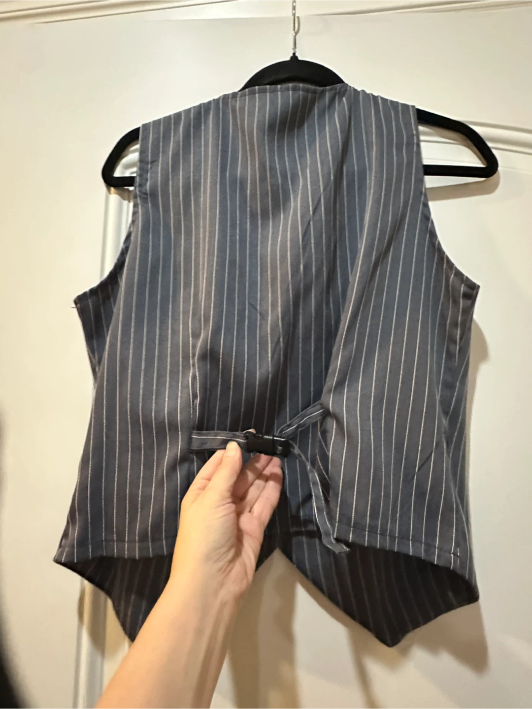 CHICME Pinstripe Vest and Cargo Pants Set - photo 3