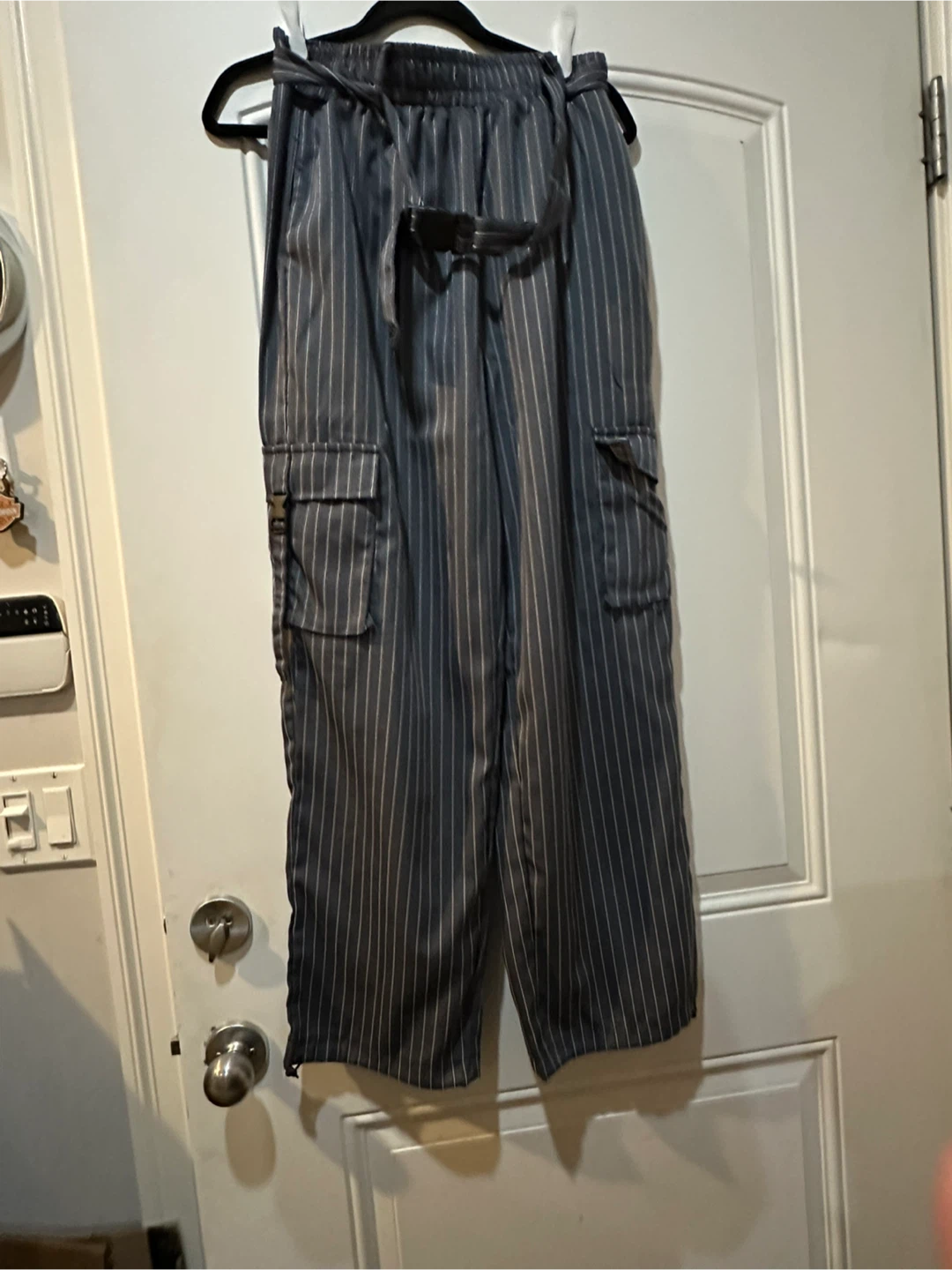 CHICME Pinstripe Vest and Cargo Pants Set - photo 5