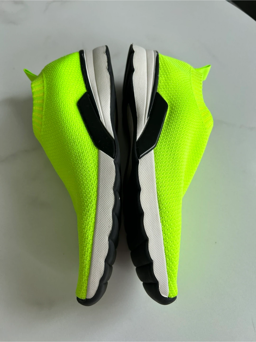 7.5 - ZARA Neon Yellow Slip-On Sneakers