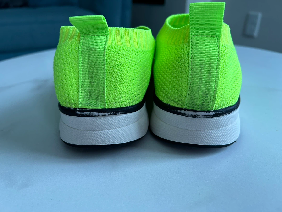 7.5 - ZARA Neon Yellow Slip-On Sneakers - photo 5