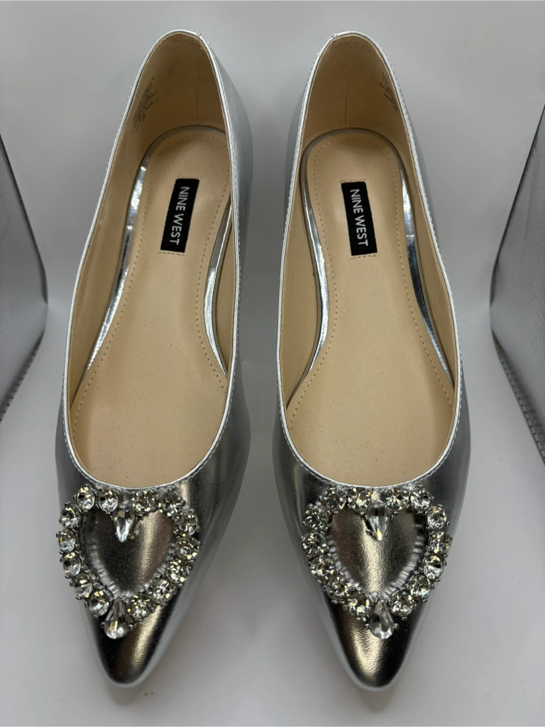 Size 7 - NEW! Nine West Silver Nine West Womens HEARTS3 Pump