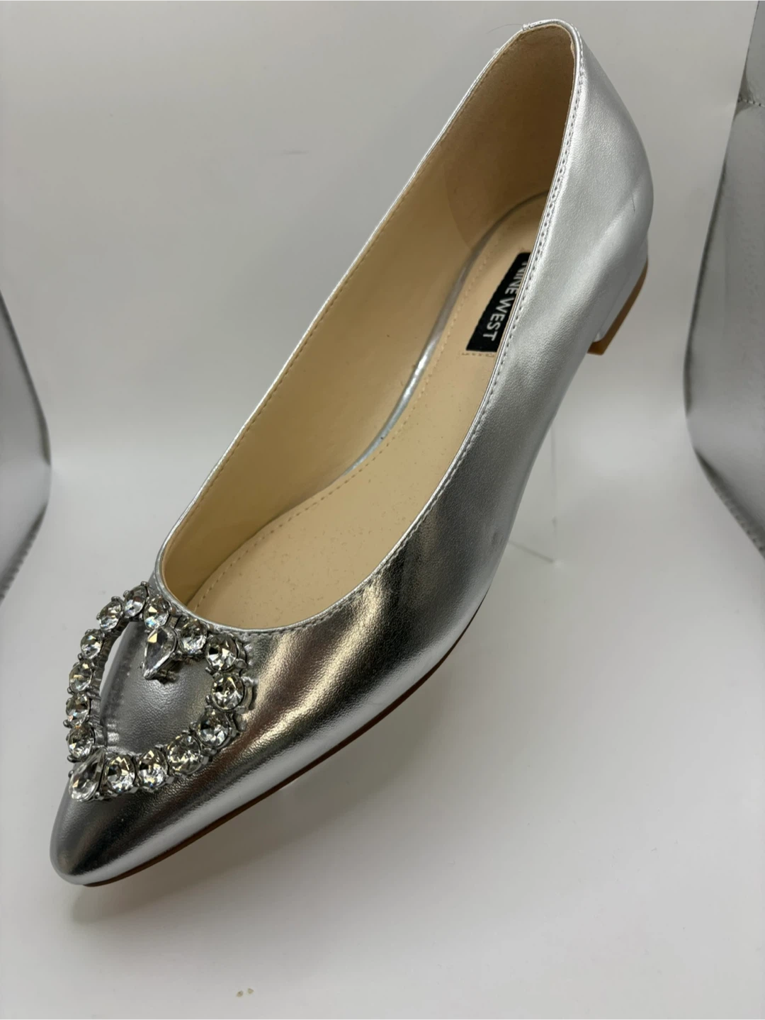 Size 7 - NEW! Nine West Silver Nine West Womens HEARTS3 Pump - photo 2