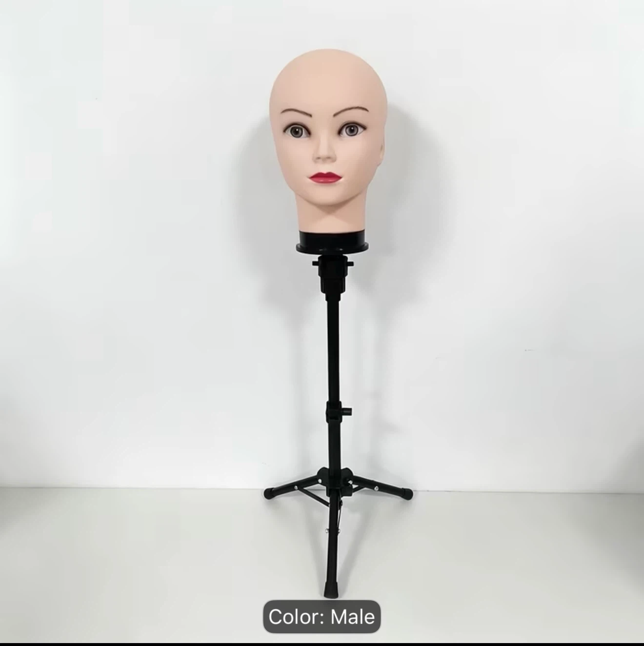 Mannequin Head with Adjustable Tripod Stand - photo 2