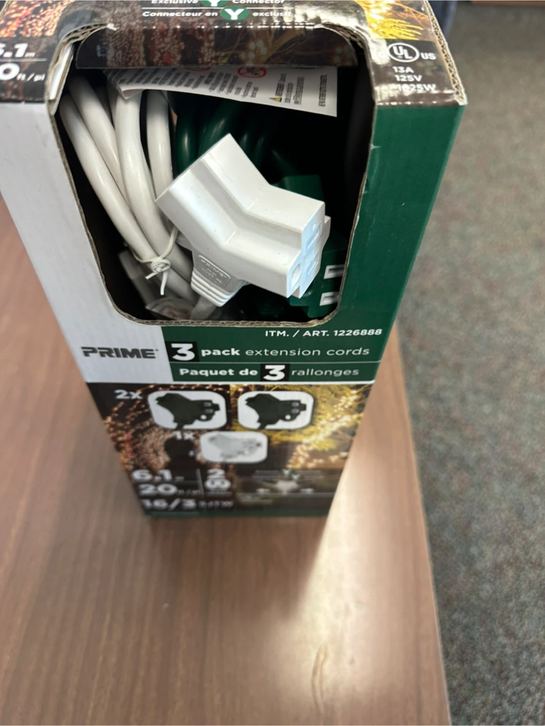 Prime 3 Pack Extension Cords - photo 2