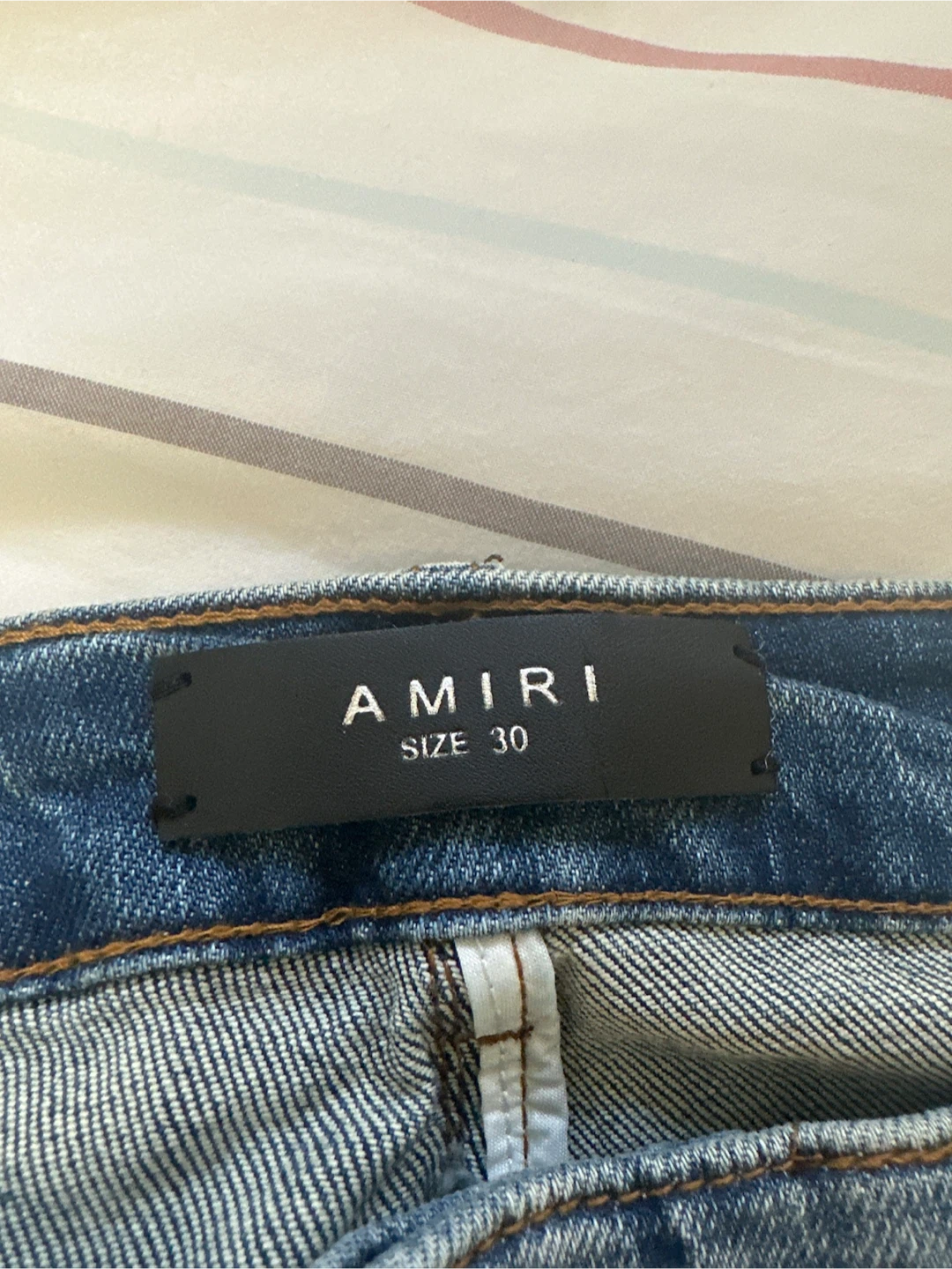 Amiri Distressed Denim Jeans Size 30 - photo 2