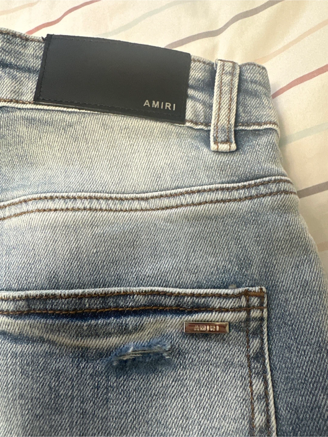 Amiri Distressed Denim Jeans Size 30 - photo 3