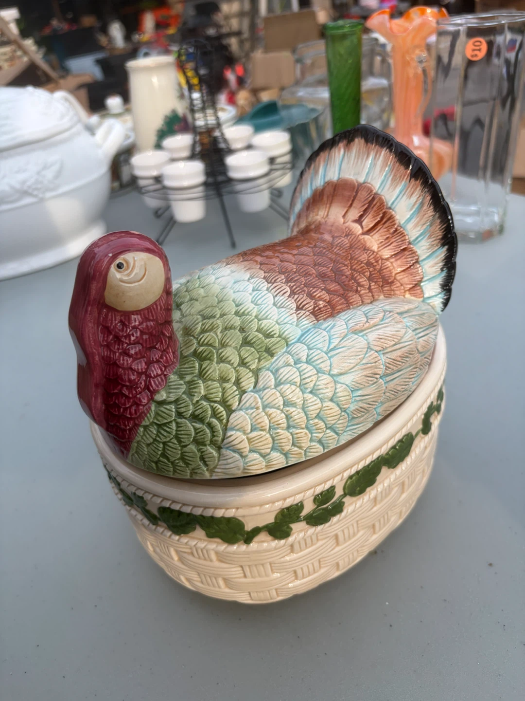 Ceramic Turkey Covered Dish