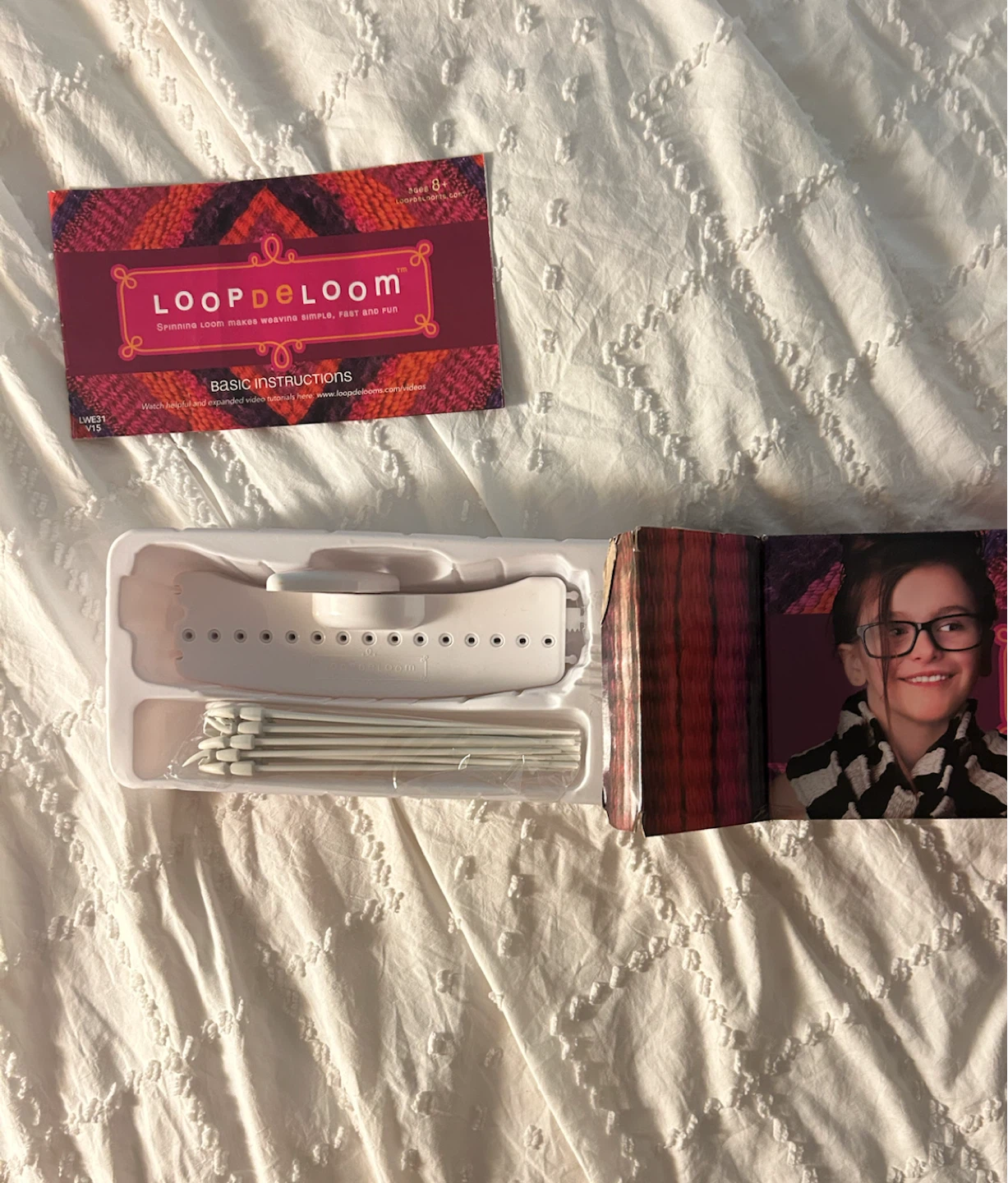 Loopdeloom Spinning Weaving Loom Kit - photo 3
