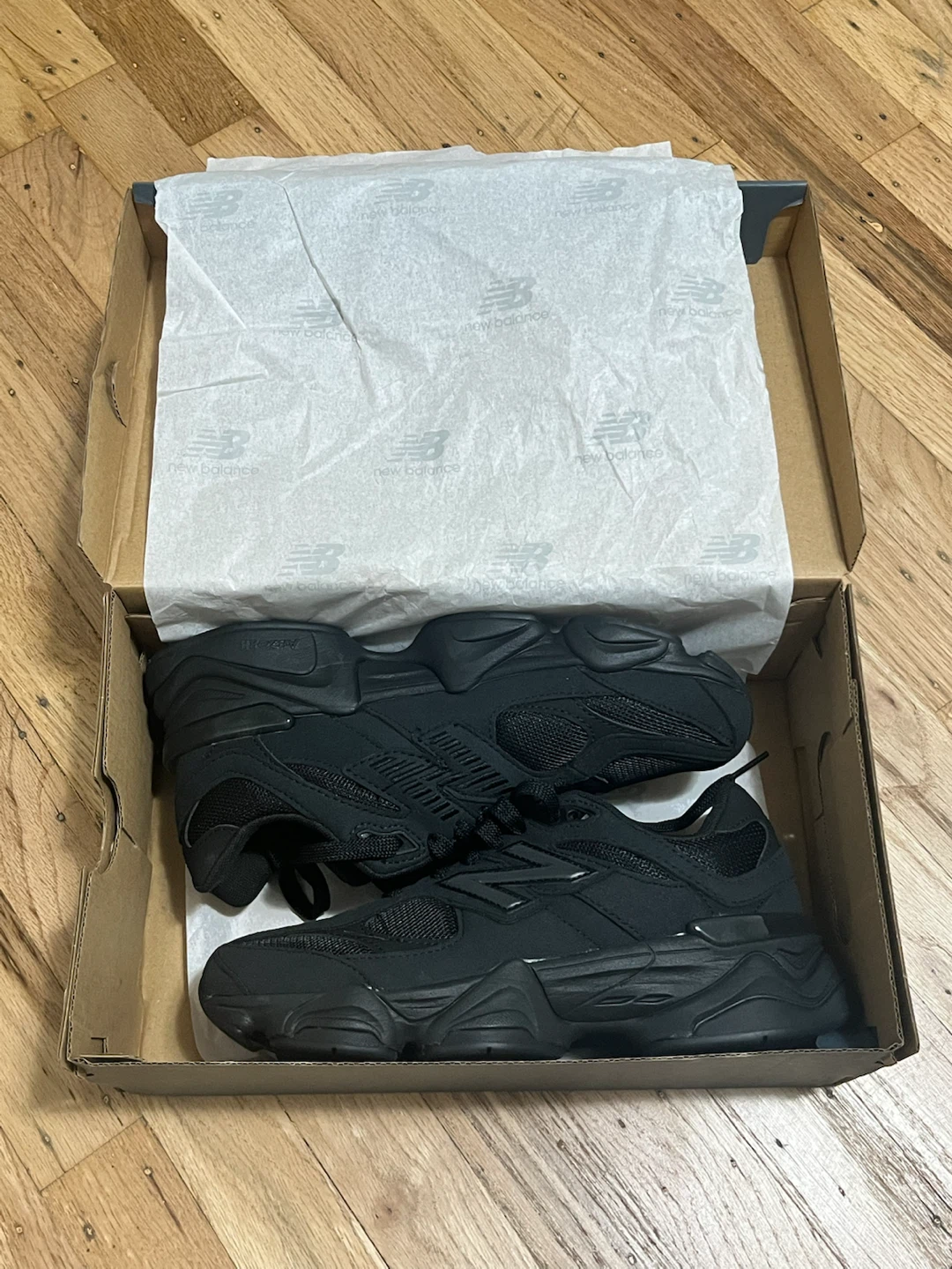 New Balance 9060 Triple Black Sneakers