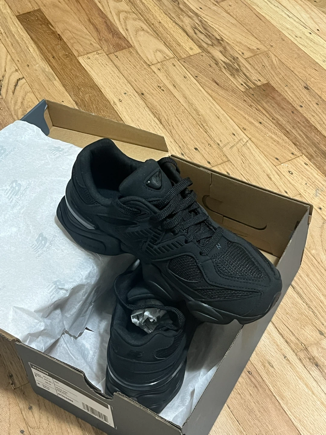 New Balance 9060 Triple Black Sneakers - photo 2